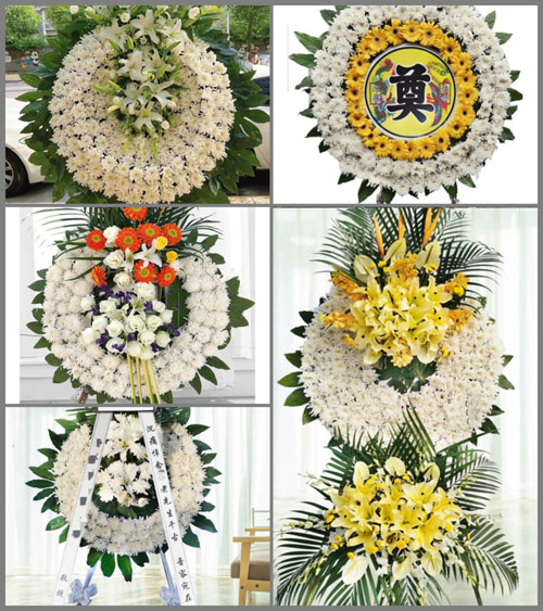 湖北黄冈市黄梅县新开镇四房墩村花圈速递